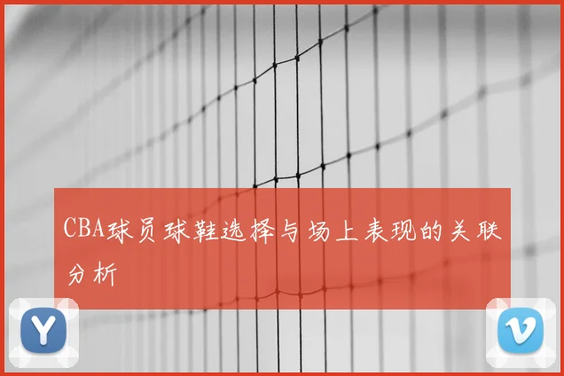 CBA球员球鞋选择与场上表现的关联分析