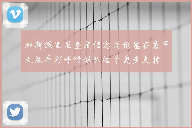 加斯佩里尼坚定信念马伦能在意甲大放异彩呼吁球队给予更多支持