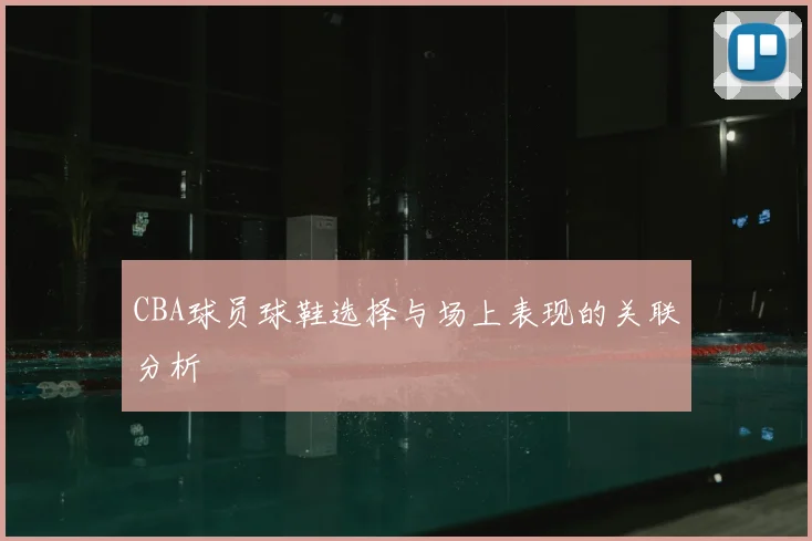 CBA球员球鞋选择与场上表现的关联分析